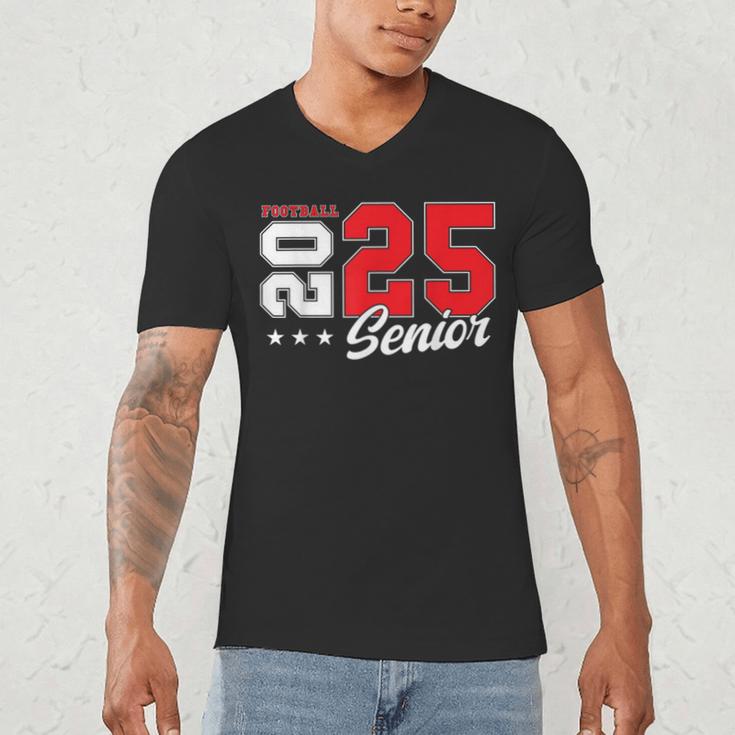 Football Senior Night Football Senior 2025 Graduation 51 Men's V-Neck T-Shirt
