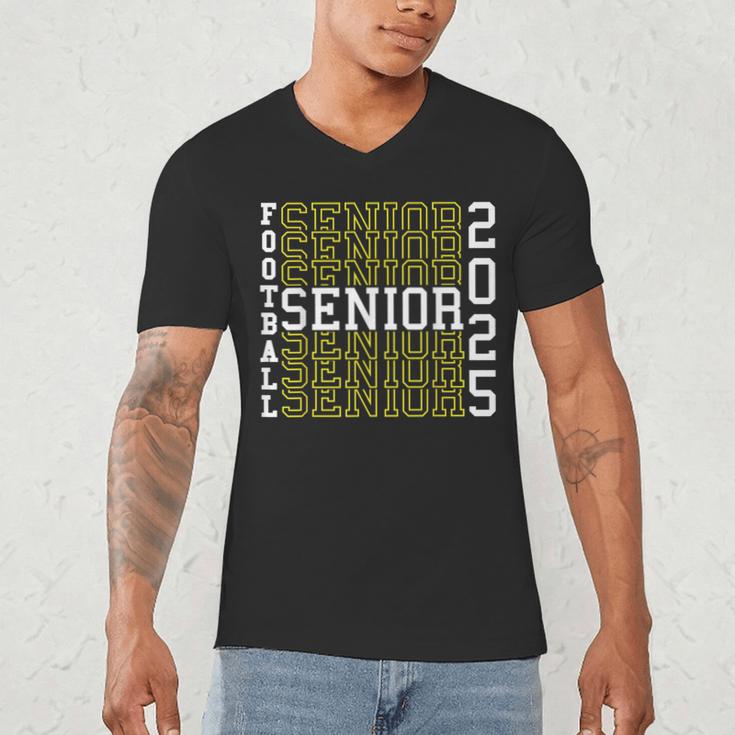Football Senior Night Football Senior 2025 Graduation 56 Men's V-Neck T-Shirt