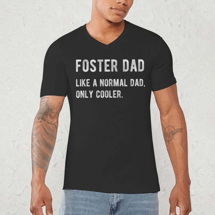 Foster Dad Definition Foster Parent Men's V-Neck T-Shirt