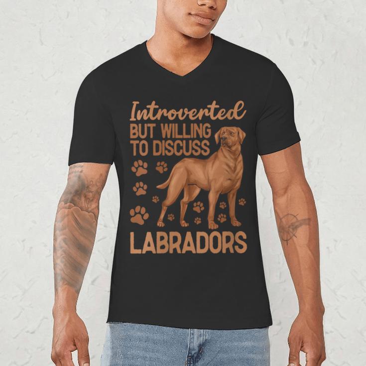 Fox Red Labrador Retriever Introvert Foxred Lab Men's V-Neck T-Shirt Fox Red Labrador Retriever Introvert Foxred Lab Men's V-Neck T-Shirt