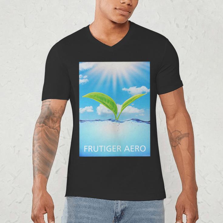 Frutiger Aero Aesthetics Men's V-Neck T-Shirt