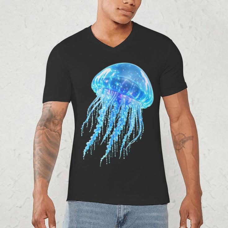 Frutiger Aero Y2K Jellyfish Men's V-Neck T-Shirt
