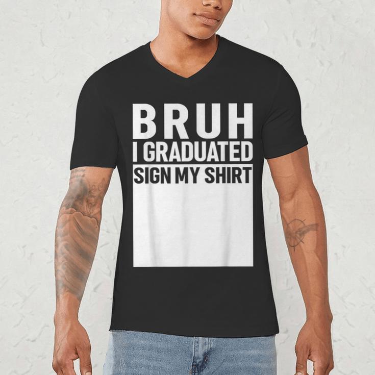 Funny College School Graduation 2025 I Graduated Sign My Men's V-Neck T-Shirt