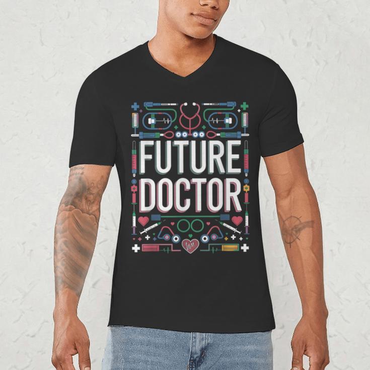 Future Doctor Graduation School Kids Toddler Women Men Men's V-Neck T-Shirt