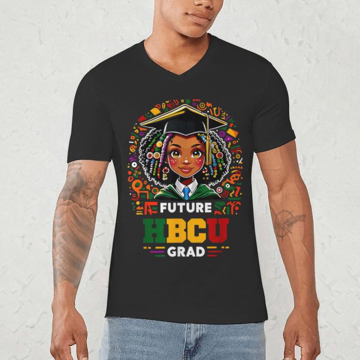 Future HBCU Grad Graduation Students Girl Kids Men's V-Neck T-Shirt