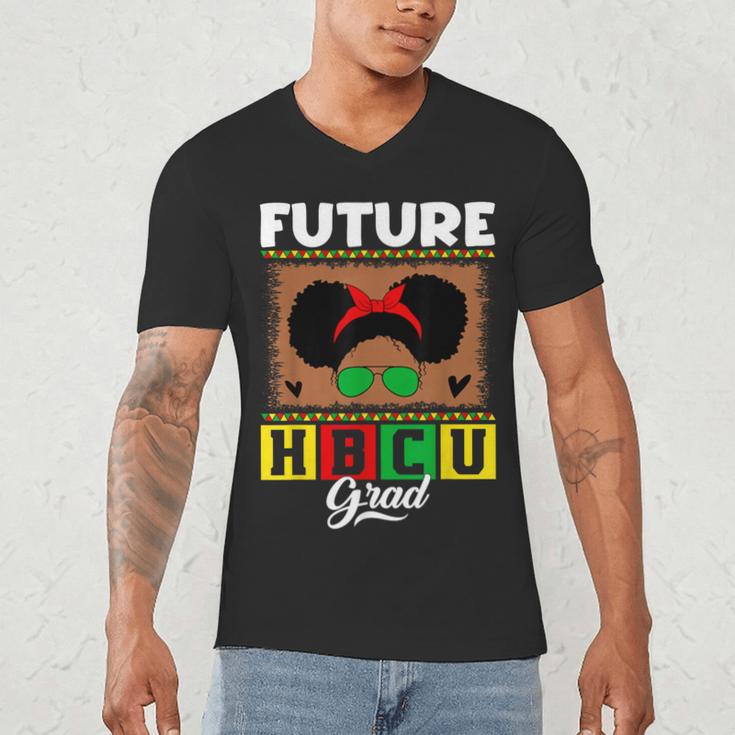 Future HBCU Grad HBCU Tomorrow Girl Graduation Kids Men's V-Neck T-Shirt