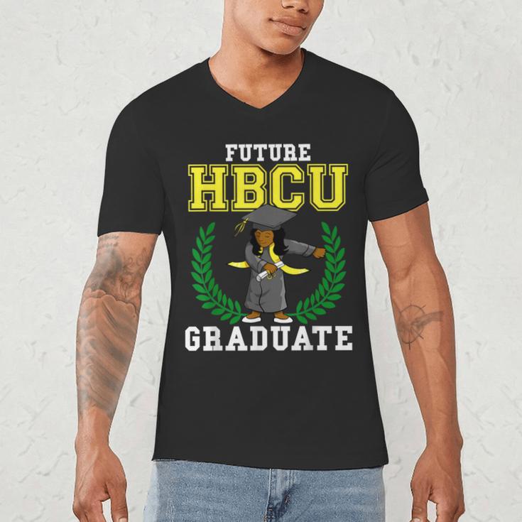 Future HBCU Graduation Shirt College Flossing Girl Tee Men's V-Neck T-Shirt