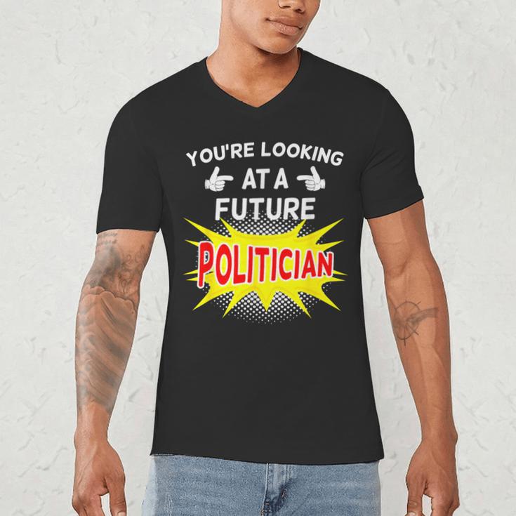 Future Politician Graduation For Kids And Graduates T-Shirt Men's V-Neck T-Shirt