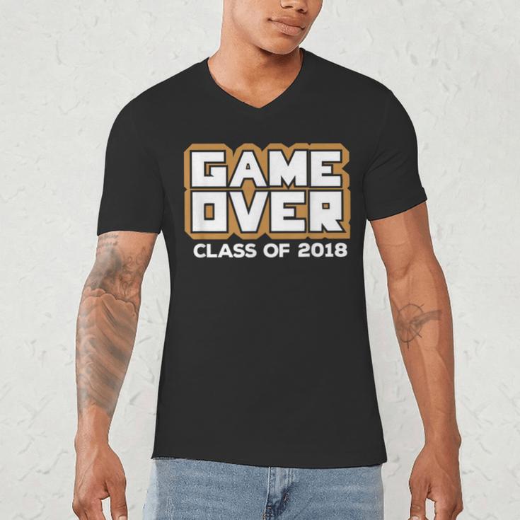 Game Over Class Of 2018 Graduation Shirt Men's V-Neck T-Shirt