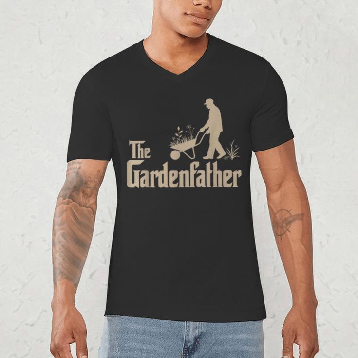 Gardening For Men Gardener Dad The Gardenfather Men's V-Neck T-Shirt