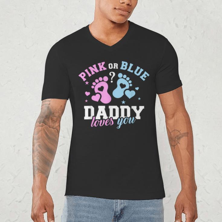 Gender Reveal Daddy Dad Men's V-Neck T-Shirt