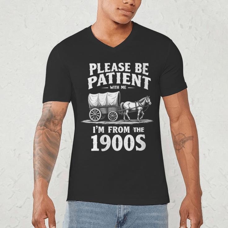 Gentle Nostalgia Plea Please Be Patient I'm From The 1900s Men's V-Neck T-Shirt