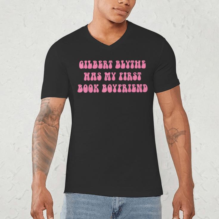 Gilbert Blythe Was My First Book Boyfriend Quote Men's V-Neck T-Shirt