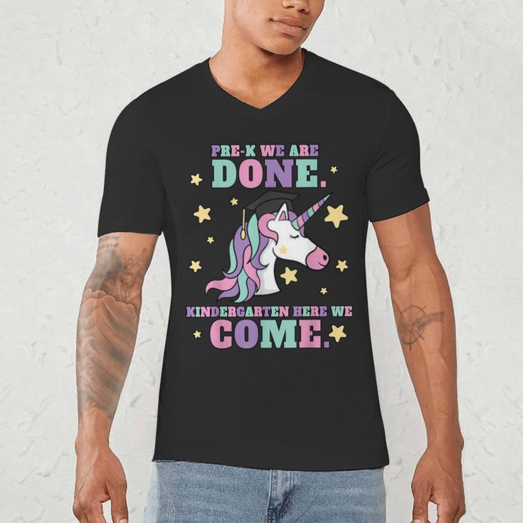 Girls Pre-K Graduation Magical Unicorn Men's V-Neck T-Shirt