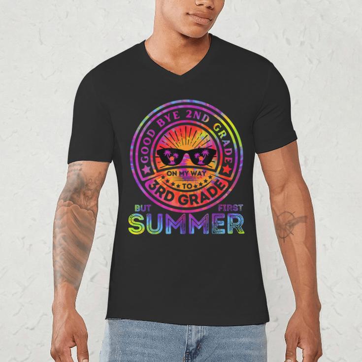 Goodbye 2nd Grade Graduation To 3rd Grade First Summer Kids Men's V-Neck T-Shirt
