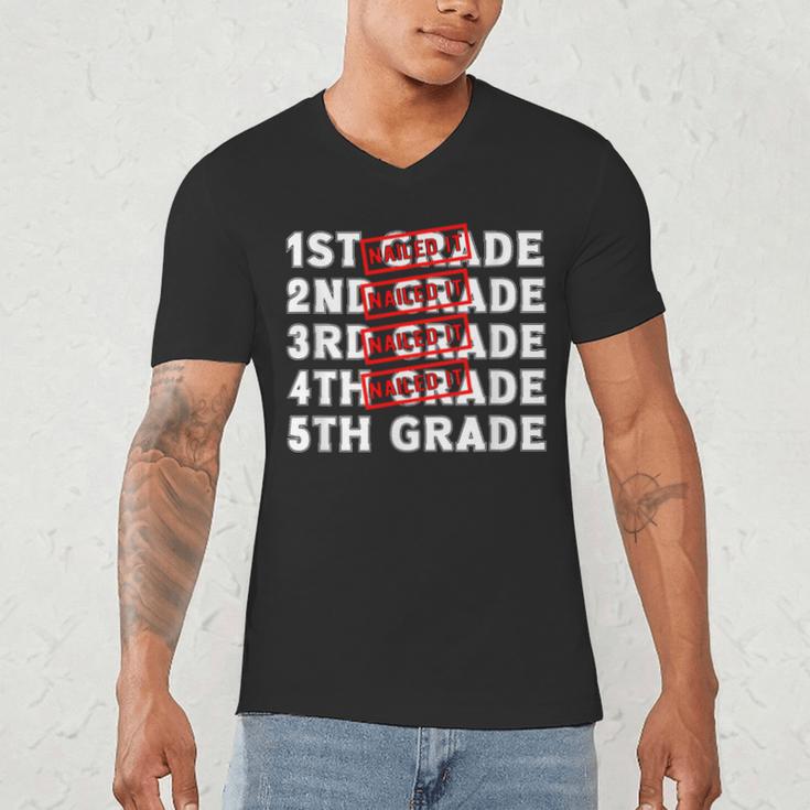 Goodbye 4th Grade Graduation Last Day School Hello 5th Grade Men's V-Neck T-Shirt