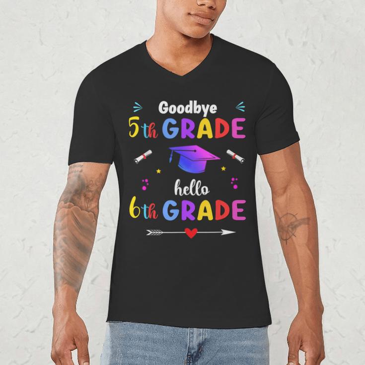 Goodbye 5th Grade Graduation Class Of 2023 Hello 6th Grade Men's V-Neck T-Shirt