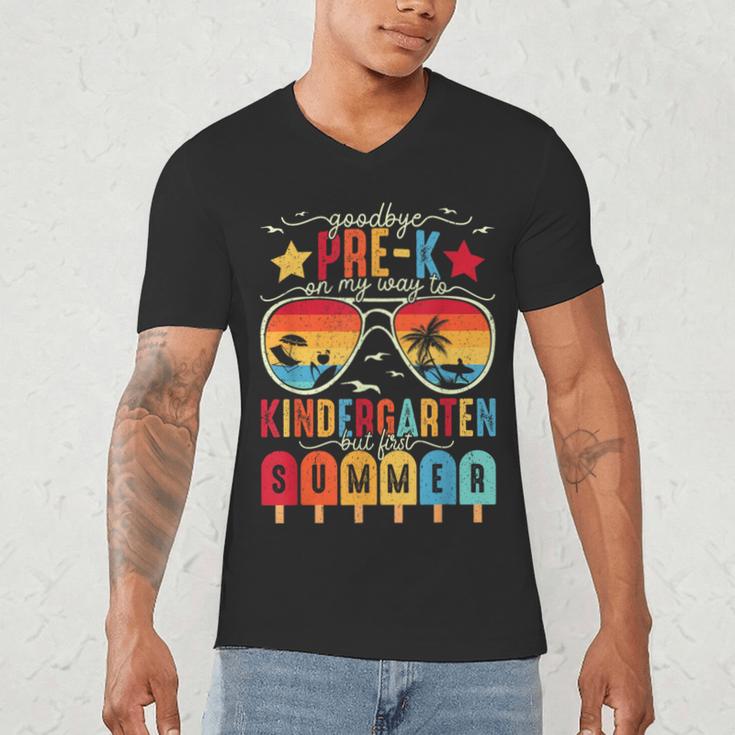Goodbye Pre-k Graduation Kindergarten Summer Break Graduate Men's V-Neck T-Shirt