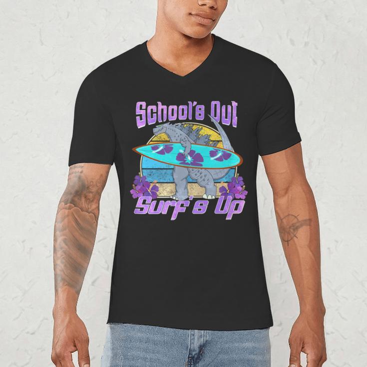 Goodbye School Hello Summer Last Day Of School Graduation Men's V-Neck T-Shirt