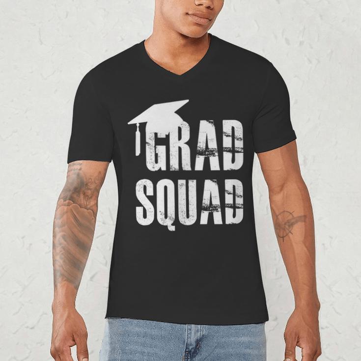 Grad Squad Graduate Graduation T-Shirt Graduation Idea Men's V-Neck T-Shirt