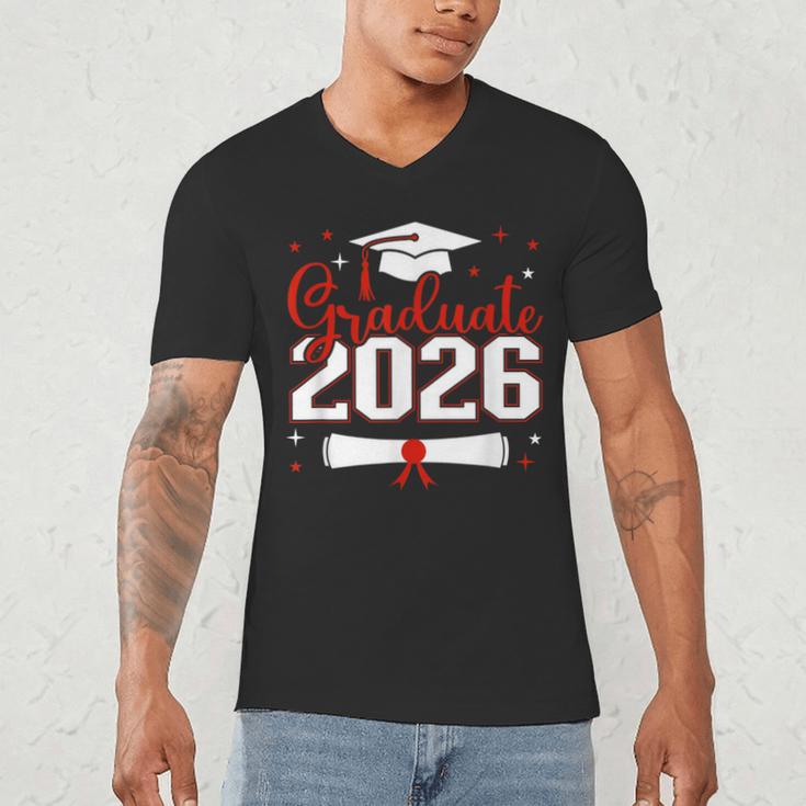 Graduate 2026 For Class Of 2026 Graduation Men's V-Neck T-Shirt