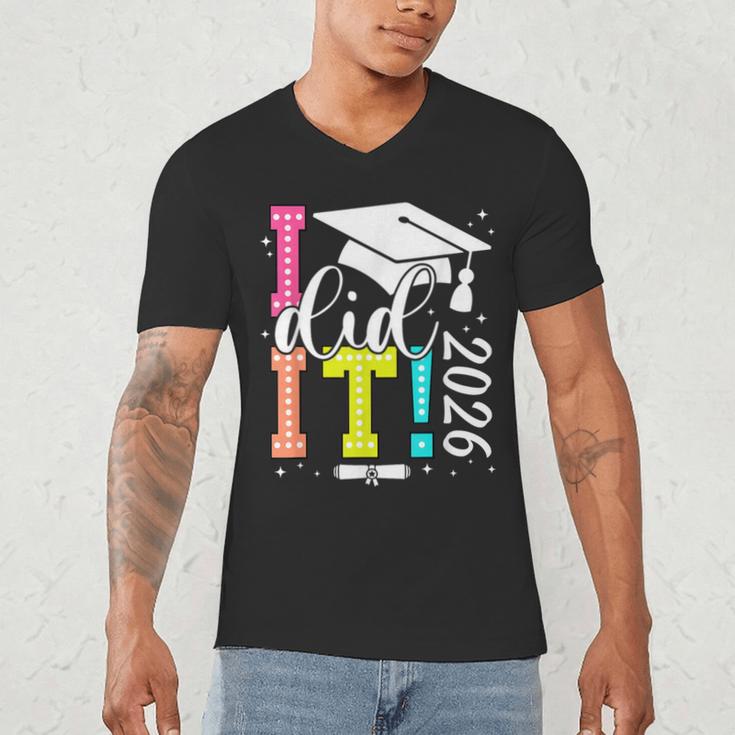 I Did It Graduation 2026 Graduate Class Of 2025 Senior 26 Men's V-Neck T-Shirt
