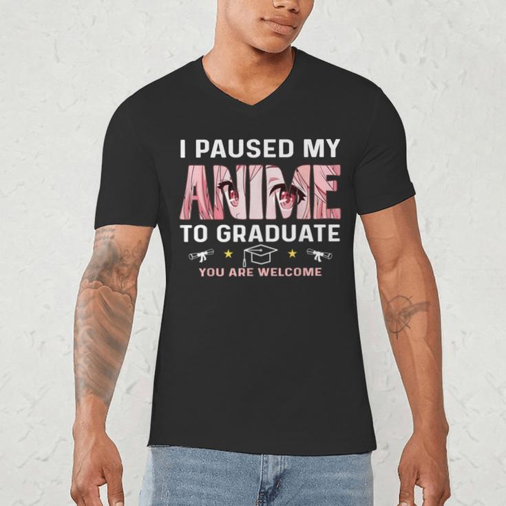 Graduation 5th 6th 8th Grade Class 2023 Anime Graduate Girls Men's V-Neck T-Shirt