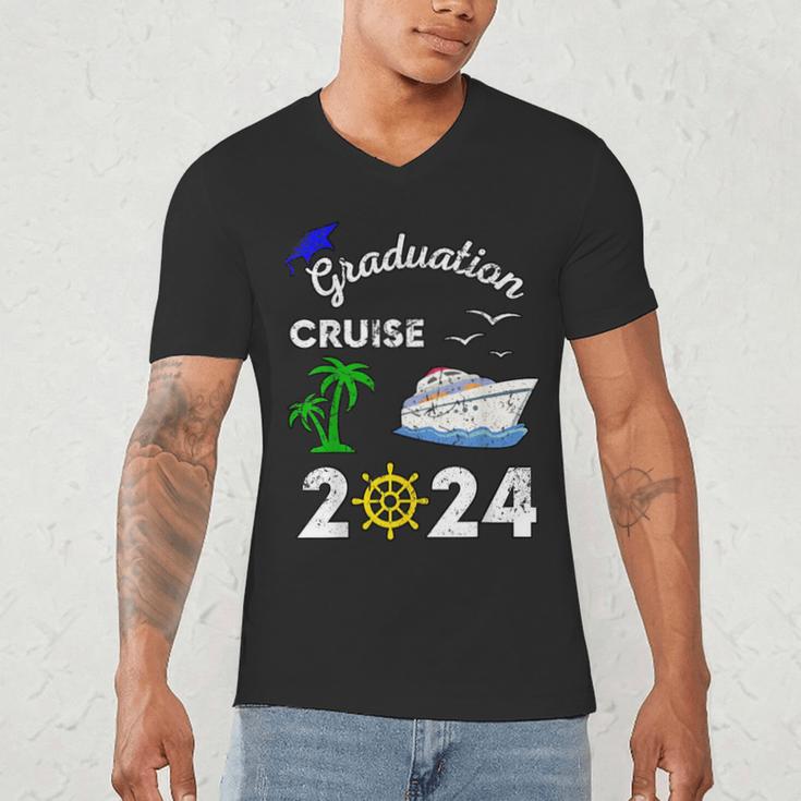 Graduation Cruise 2024 Ship Boat Vacation Summer Vacation Men Women Kids Men's V-Neck T-Shirt
