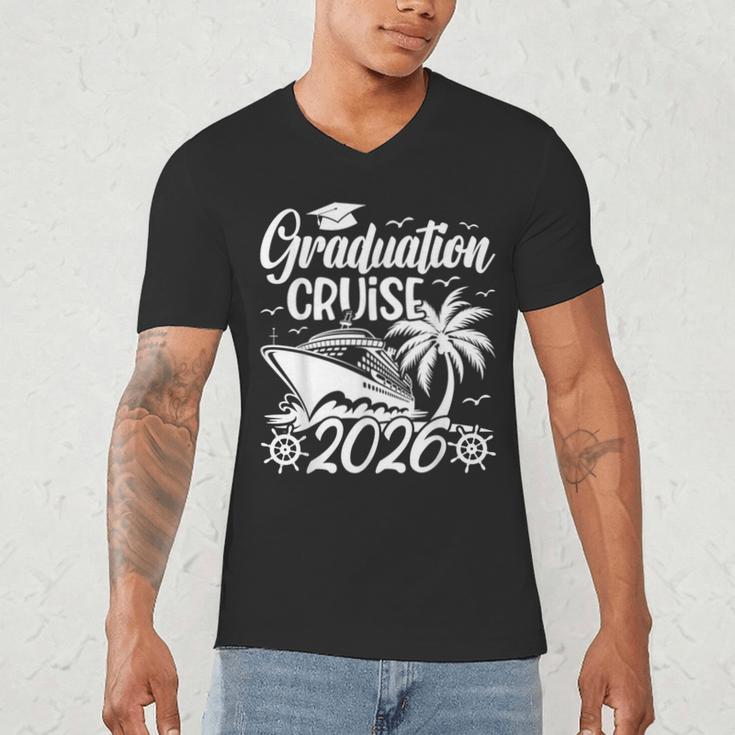 Graduation Cruise Trip 2026 Vacation Graduate Cruising Men's V-Neck T-Shirt