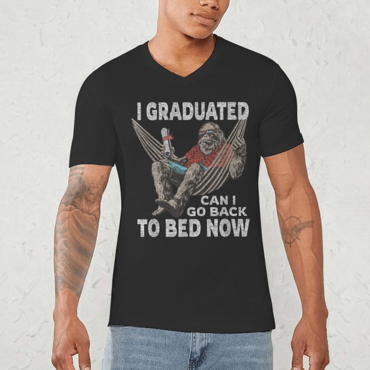Graduation I Graduated Can I Go Back To Bed Now Men's V-Neck T-Shirt