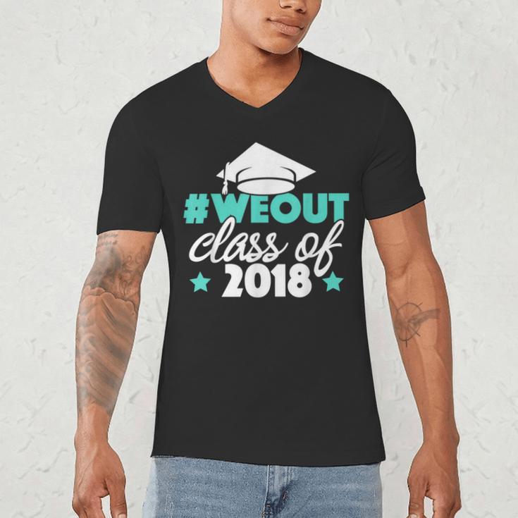 Graduation Shirt We Out Class Of 2018 Graduation Tee Men's V-Neck T-Shirt
