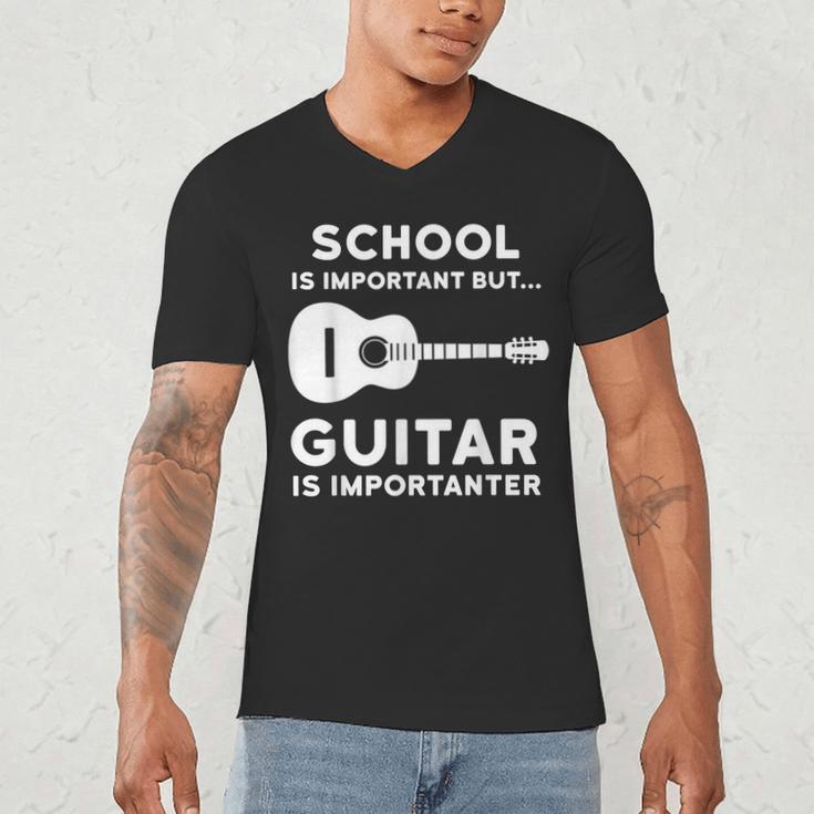 Graduation Shirt For Guitar Players & Band Member Men's V-Neck T-Shirt