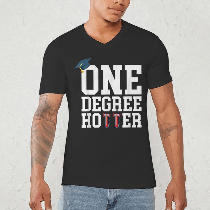 Graduation Shirts 2021 2022 One Degree Hotter Graduate Men's V-Neck T-Shirt