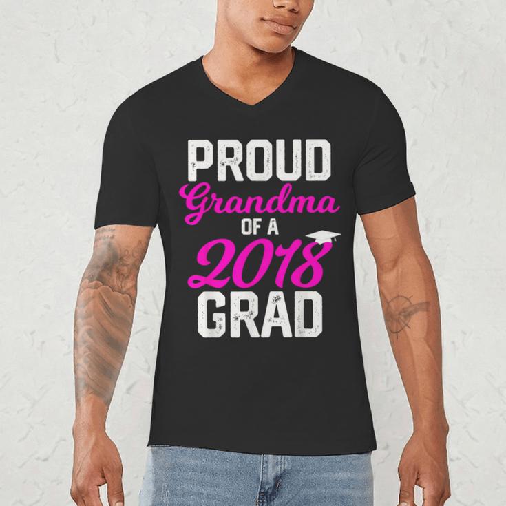 Grandma Graduation Shirt 2018 High School College Grad Men's V-Neck T-Shirt