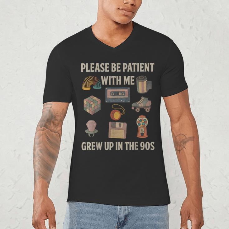 Grew Up In The 90s Retro Nostalgia Men's V-Neck T-Shirt
