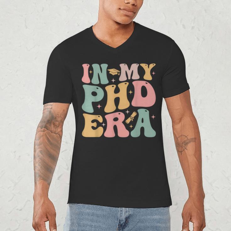 Groovy In My Phd Era Doctorate Graduation Men's V-Neck T-Shirt