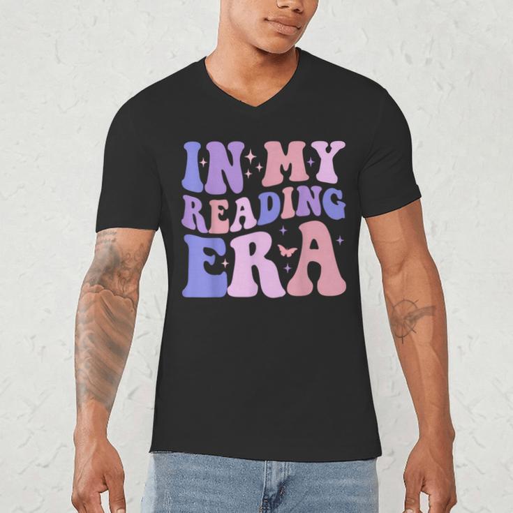 Groovy In My Reading Era Book Lovers Book Reader Men's V-Neck T-Shirt Groovy In My Reading Era Book Lovers Book Reader Men's V-Neck T-Shirt