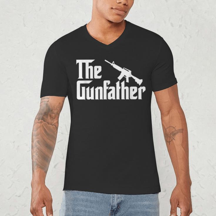 The Gun Father Gun Owner Shirts For Dad T-Shirt Men's V-Neck T-Shirt