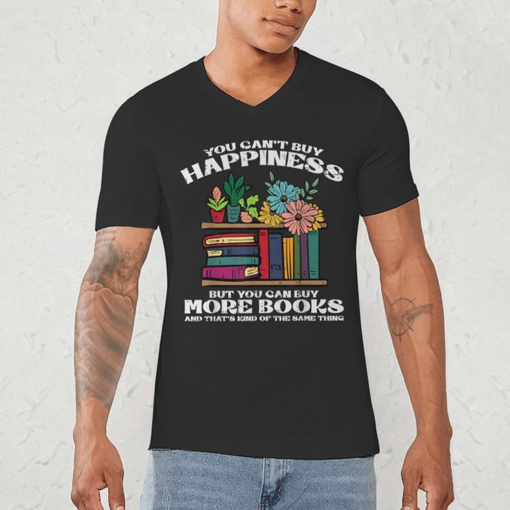 Happiness More Books Read Reading Librarian Men Women Kids Men's V-Neck T-Shirt Happiness More Books Read Reading Librarian Men Women Kids Men's V-Neck T-Shirt