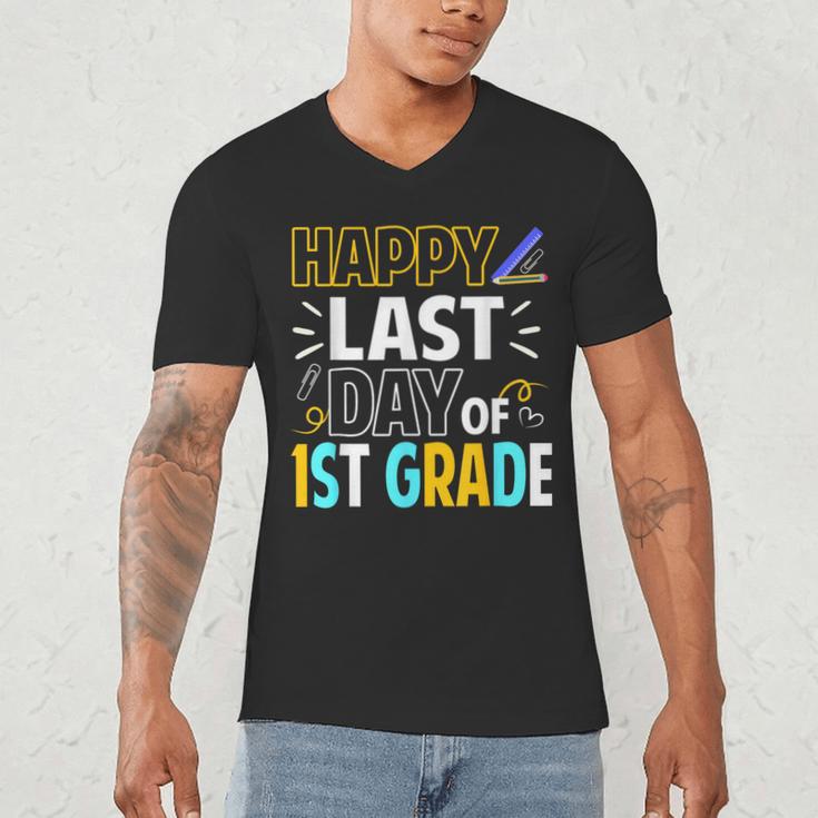 Happy Last Day Of 1st Grade Shirt Cutie Graduation Men's V-Neck T-Shirt