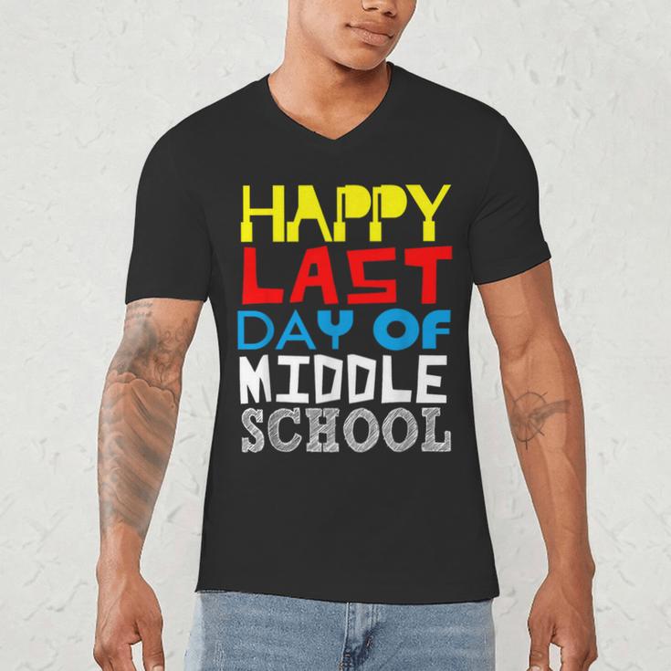 Happy Last Day Of Middle School Graduation Men's V-Neck T-Shirt