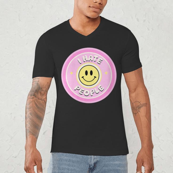 I Hate People Saying For Introverts Men's V-Neck T-Shirt I Hate People Saying For Introverts Men's V-Neck T-Shirt
