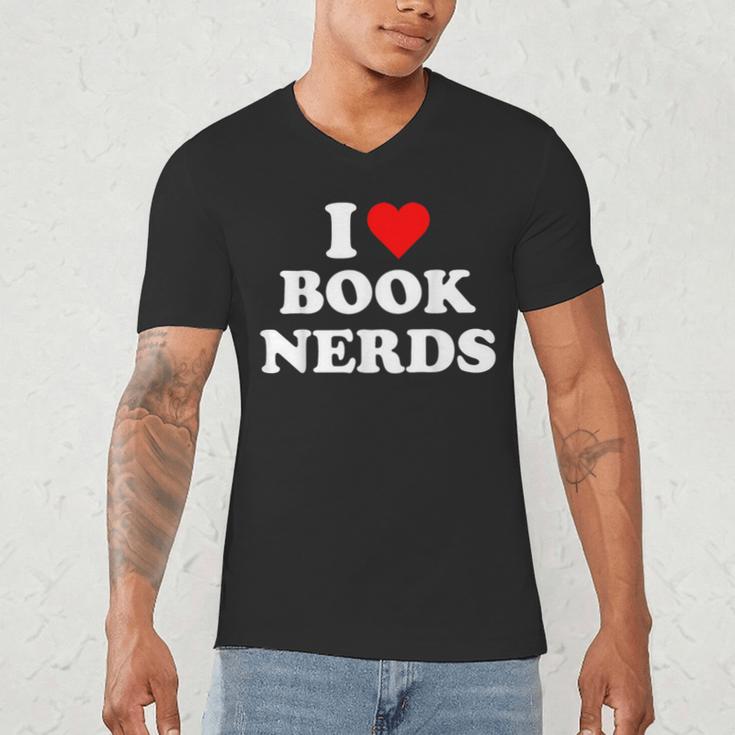 I Heart Book Nerds Book Readers Cute Men's V-Neck T-Shirt I Heart Book Nerds Book Readers Cute Men's V-Neck T-Shirt