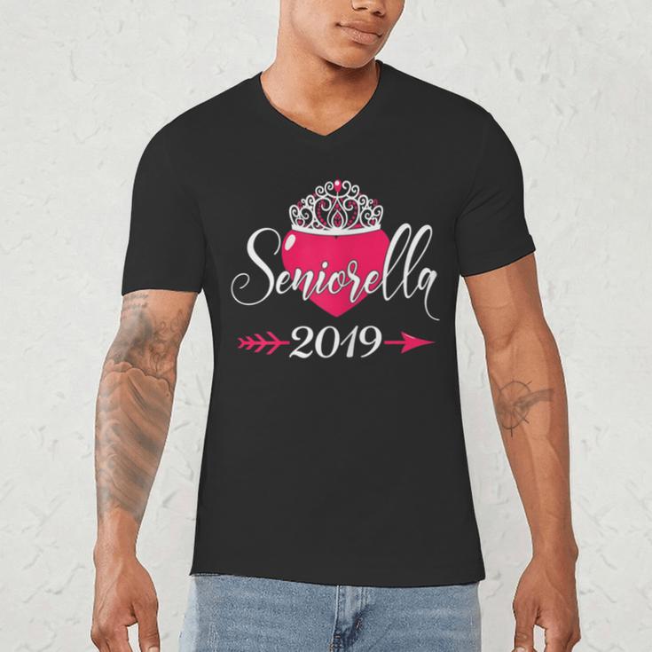 High School 2019 Senior Graduation Shirt Girls Daughter Men's V-Neck T-Shirt