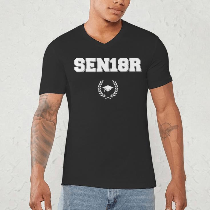 High School College Senior Graduation TShirt 2018 Men's V-Neck T-Shirt