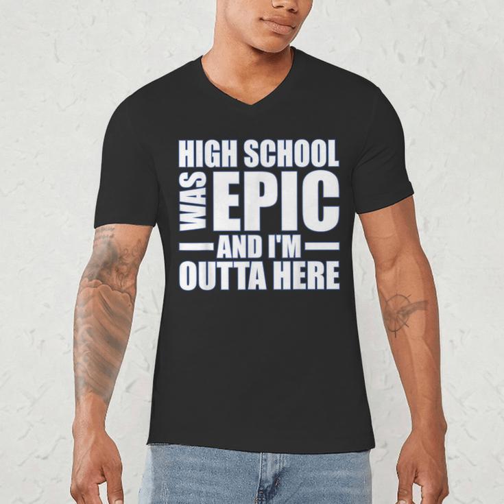 High School Graduate Graduation Party Meme Men's V-Neck T-Shirt