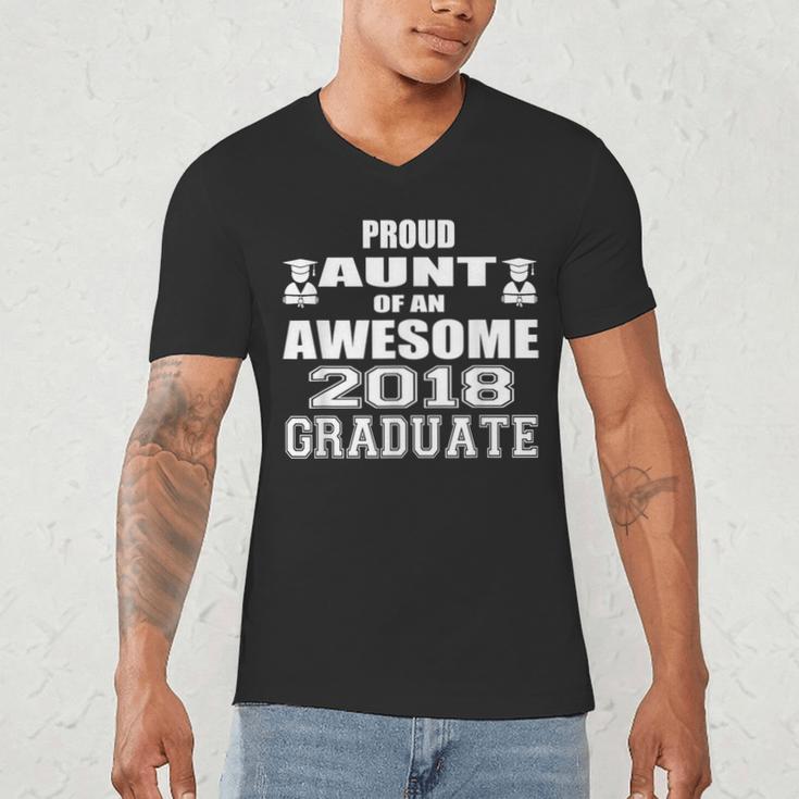 High School GraduationShirt College Graduation Aunt Men's V-Neck T-Shirt