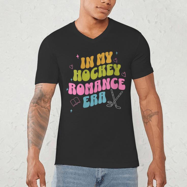 In My Hockey Romance Era Hockey Romance Reader Book CLub Men's V-Neck T-Shirt