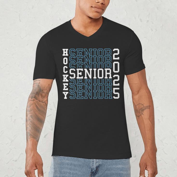 Hockey Senior Night Hockey Senior 2025 Graduation 50 Men's V-Neck T-Shirt