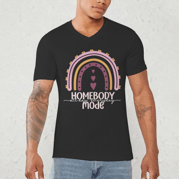 Homebody Introvert Homebody Mode Everyday Men's V-Neck T-Shirt